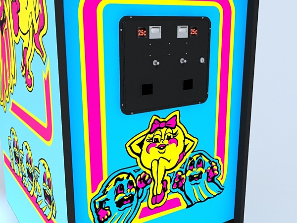 3d ms pac-man arcade - ms pac-man arcade by monkeyodoom